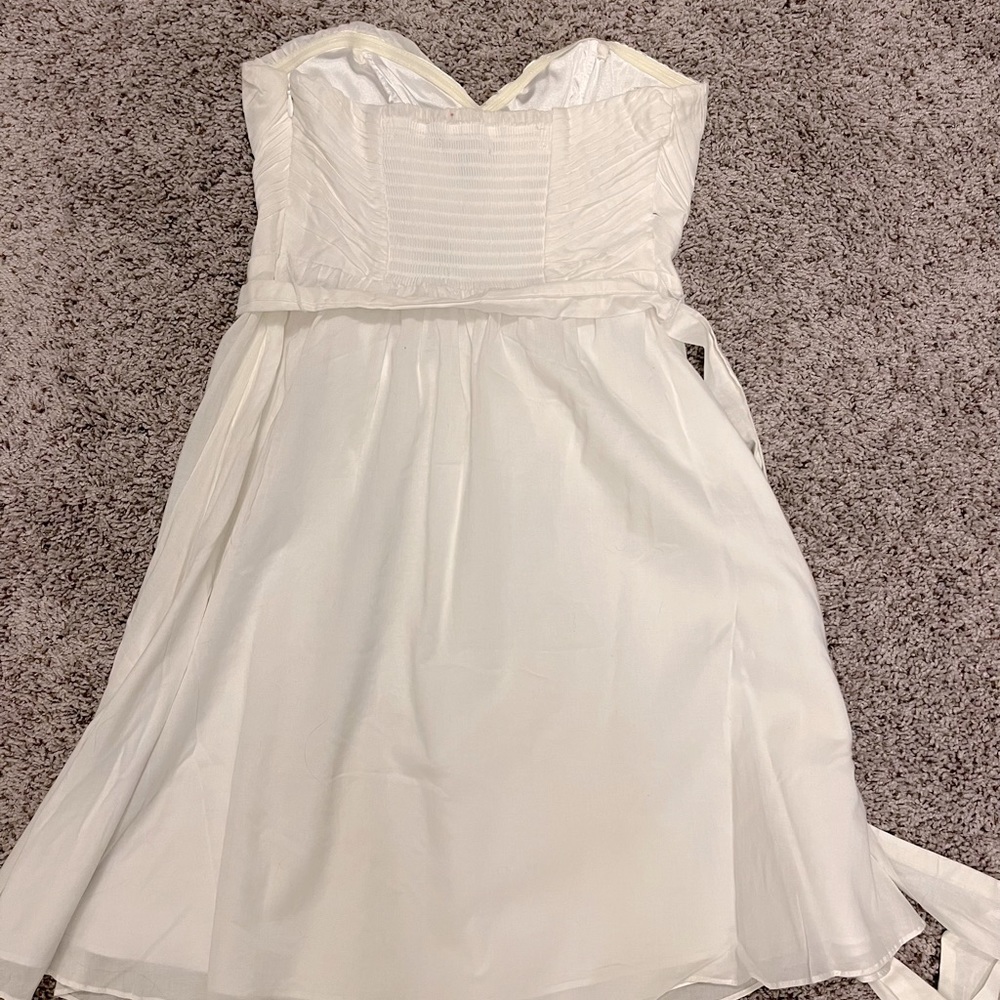 Express, strapless dress, white, size 2. - Picture 3 of 8